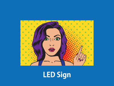 LEDサインリンクボタン